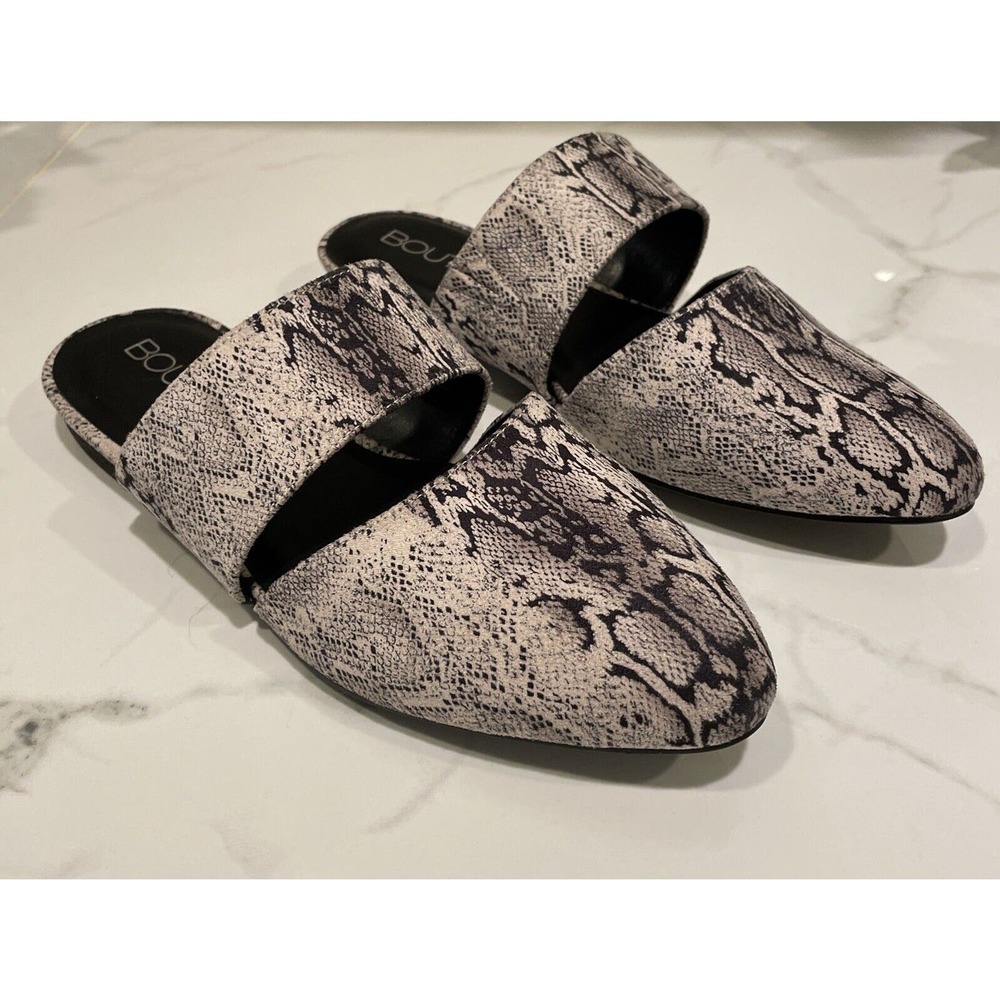 Boutique By Corkys Women's Carina Leopard Calf Hair Slip On Sz 10 Slides}